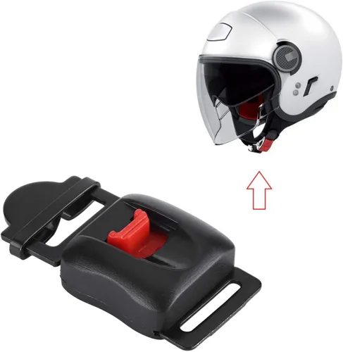 Vista 4 de Clip de velocidad para casco de motocicleta, 5 piezas de clip de velocidad para casco de motocicleta, hebilla de correa de barbilla, hebilla