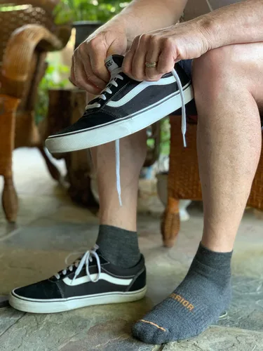 Vista 4 de WARRIOR ALPACA SOCKS - Calcetines deportivos unisex All-American Ankle High Quarter Crew Alpaca