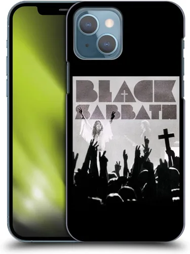 Vista 9 de Head Case Designs Carcasa rígida con licencia oficial de Black Sabbath Red Logo Key Art compatible con Apple iPhone 13