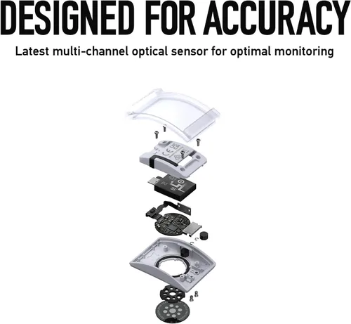 Vista 4 de COROS Monitor de frecuencia cardíaca, cómodo, fácil de llevar, detección de desgaste automático, sensor avanzado, datos precisos, Bluetooth, 38