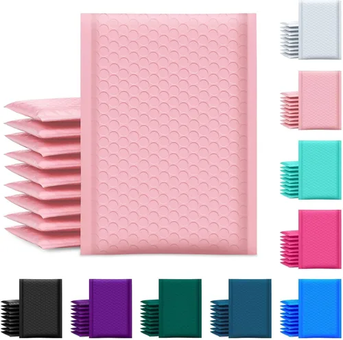 Vista 15 de UCGOU Sobres de burbujas de 4 x 8 pulgadas, color negro, paquete de 100 sobres acolchados de polietileno para pequeñas empresas, paquetes de correo