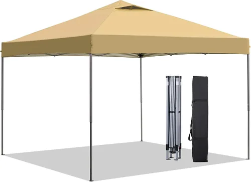 Vista 18 de GDY Tienda de campaña desplegable de 8 x 8 pies, kiosco fácil de instalar, toldo para exteriores con 3 alturas ajustables para eventos, fiestas, Azul