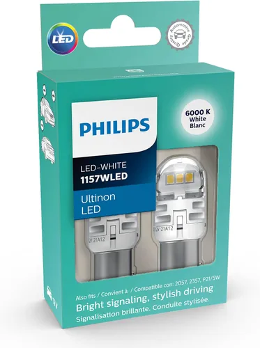 Vista 4 de Philips Automotive Lighting 1157ALED Ultinon LED (ámbar), paquete de 2