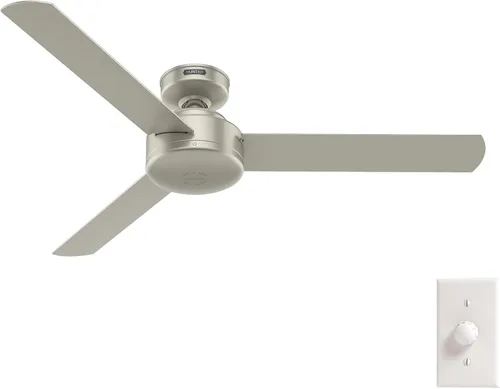 Vista 16 de Hunter Presto, ventilador de techo, para interiores, sin luz, moderno, 44 pulgadas, gris paloma
