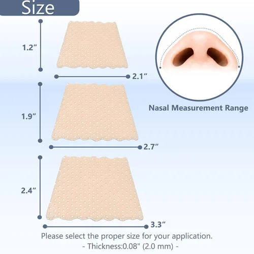 Vista 2 de Férulas nasales termoplásticas, protector de soporte externo de nariz para fractura de nariz, septoplastia de rinoplastia, otorrinolaringología