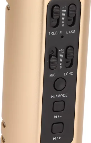 Vista 5 de Micrófono Bluetooth para karaoke, micrófono de mano K6, micrófono portátil con cancelación de ruido, máquina de altavoz para adultos y niños