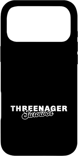 Vista 22 de Threenager Parenting 3 Year Old Kid Case for iPhone 17