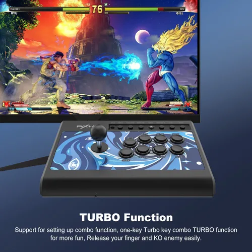 Vista 7 de PXN 008 Arcade Stick PC Fight Stick USB Game Controller Joystick for PS3 PS4 Xbox OneXbox Series XSSwitchWindow PC