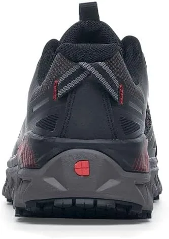 Vista 6 de Shoes for Crews Bridgetown - Zapatos de trabajo antideslizantes para hombre, resistentes al agua, puntera suave y nanocompuesta, color negro