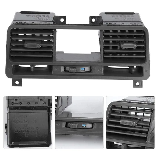 Vista 6 de Salida de aire del salpicadero, panel de instrumentos Dash salida de aire rejilla de ventilación ABS negro apto para Pajero Montero Shogun V31 V32