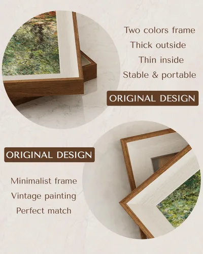 Vista 3 de InSimSea Arte de Pared en Lienzo Enmarcado Decoración de Habitación, Imágenes de Paisaje Costero Clásico para Baño Decoraciones de Pared, Arte
