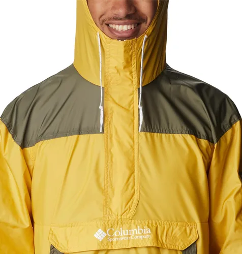 Vista 4 de Columbia Cortavientos Challenger para hombre pepita dorada/verde piedra