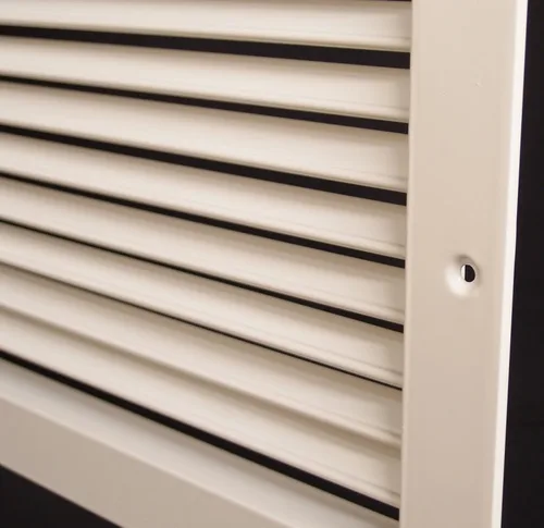 Vista 7 de Rejilla de aire de retorno / suministro ajustable de aluminio, rejilla de aire HVAC de control total, dirección de flujo de aire horizontal