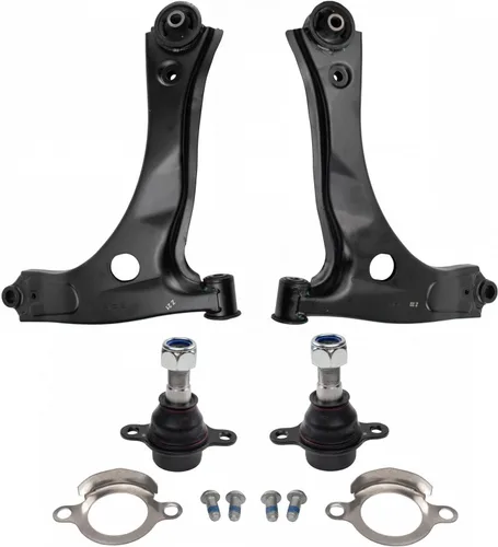 Vista 72 de TRQ Brazo de control superior e inferior del lado del conductor y del pasajero con juego de rótulas compatible con Chevrolet GMC 89-02