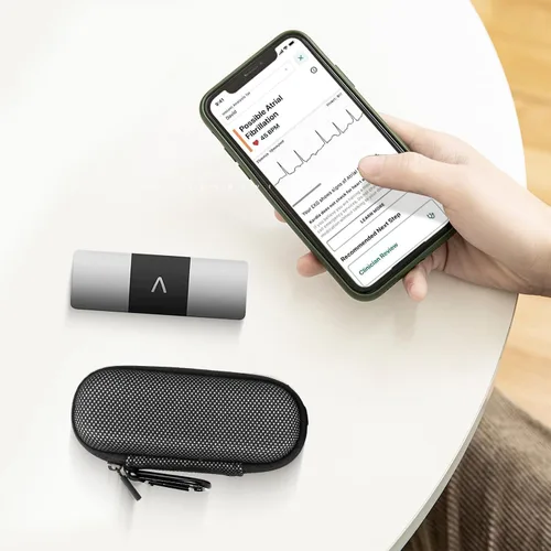 Vista 7 de Funda para monitor de electrocardiograma personal KardiaMobile de 1L 6L, estuche de transporte duro de viaje para AliveCor Kardia Heart Monitor