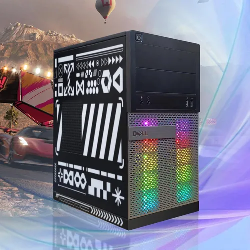 Vista 2 de Dell Computadora de escritorio OptiPlex para juegos RGB, Intel Core i5, GeForce GTX 750 Ti 4G, 16 GB de RAM, SSD de 512 GB, teclado y mouse RGB
