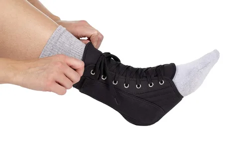 Vista 4 de FPUS8827 - Tobillera con cordones y inserciones extraíbles, grande
