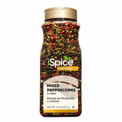 Vista 12 de iSpice Pimienta negra entera 18 onzas Tamaño al por mayor Especia gourmet Kosher