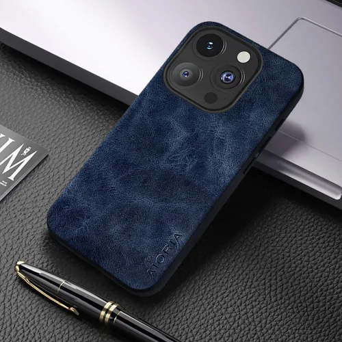 Vista 2 de AIORIA Compatible con iPhone 15 Pro, funda de cuero de alta calidad, diseño retro, funda protectora completa compatible con iPhone 15 Pro 5G