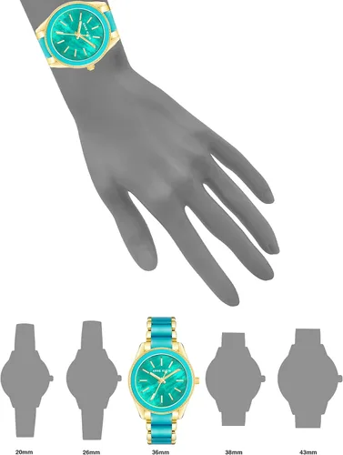 Vista 4 de Anne Klein - Reloj de pulsera de resina para mujer