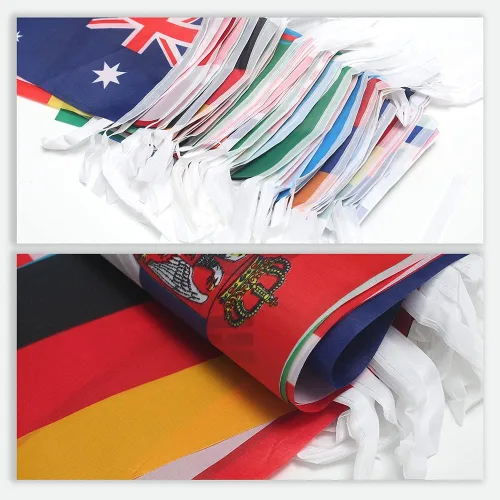Vista 4 de Banderas de 100 países, bandera nacional de cadena internacional, bandera de países del mundo en todos los continentes, eventos deportivos