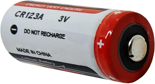 Vista 5 de Paquete de 2 baterías de litio CR123A de 3 V de 1400 mAh para cámaras, linterna, alarma, sensores inteligentes (no recargables)