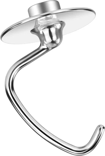 Vista 8 de K45DH - Gancho para masa KitchenAid de 4.5/5 cuartos de galón con cabezal inclinable, gancho de masa de pizza para pan, reemplazo para batidoras