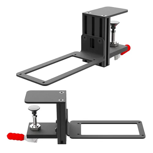 Vista 5 de WELLMETE The Desk Mount for Flight Sim Joystick - Compatible with Logitech G Extreme 3D PRO Joystick for Windows, Adjustable Durable Metal Holder