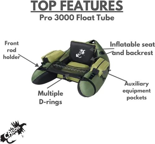 Vista 2 de Caddis Sports Fishing and Angling Float Tube