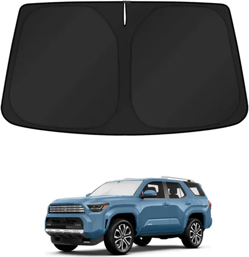 Vista 318 de KUST - Parasol plegable para parabrisas para BMW X1 E84, accesorios 2011 2012 2013 2014 2015, protector de visera de sol ajustable que bloquea