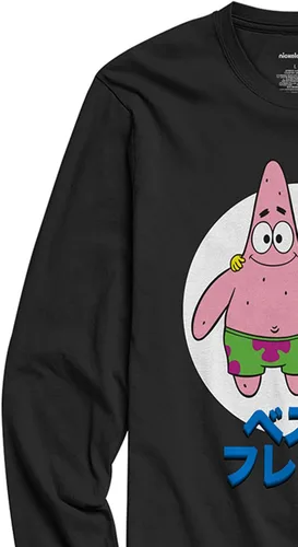 Vista 6 de Camisa de Bob Esponja para hombre - Bob Esponja, Patrick & Krusty Krab Camiseta de manga larga