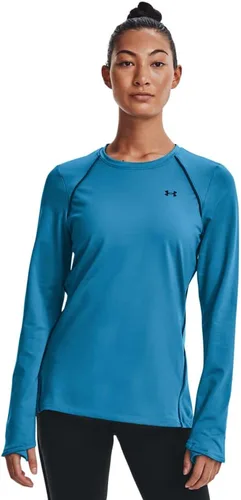 Vista 4 de Under Armour Camiseta acogedora de manga larga con cuello redondo para mujer league rojo (626)/negro