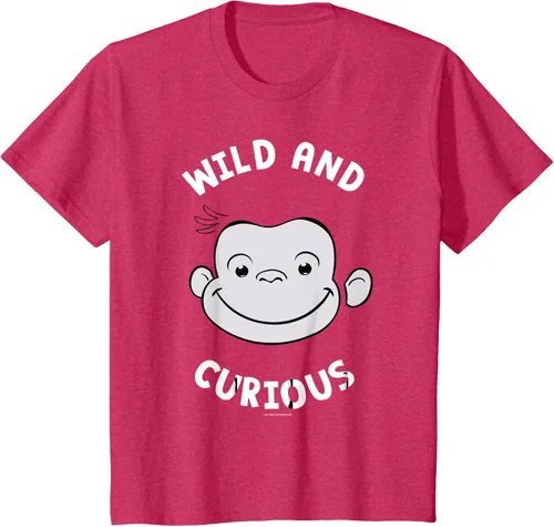 Vista 80 de Curious George Camiseta Big Face Wild and Curious Negro