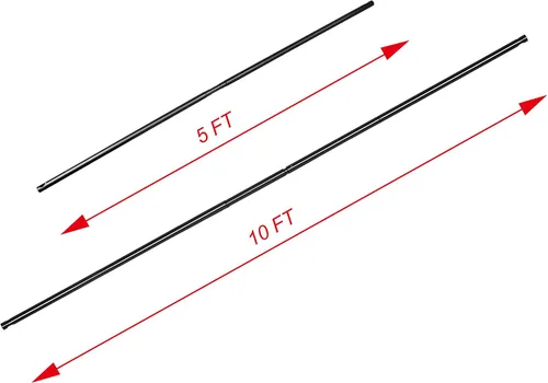 Vista 3 de EMART - Barra transversal de 5 a 10 pies para EM-BS2030, soporte de fondo ajustable Telescopic Support Bar Fit Photography Light Stands, Tripod