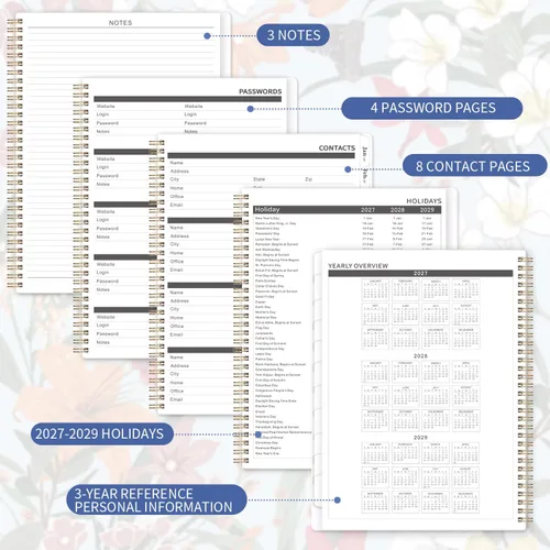 Vista 11 de 2027-2028 Monthly Planner – 2-Year Planner 2027-2028, Jan. 2027 – Dec. 2028