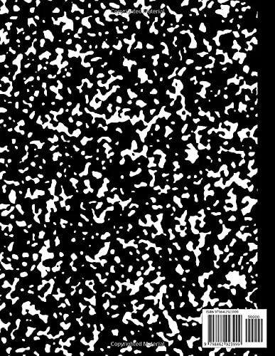Vista 2 de Primary composition notebook grades k-2 Marble Primary Composition Notebook with picture space top half blank Handwriting Practice Paper
