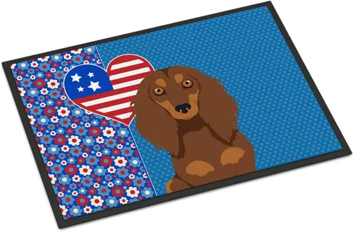 Vista 19 de Caroline's Treasures WDK5119JMAT Airedale Terrier USA - Tapete para interiores o exteriores, 24 x 36 pulgadas, tapete para puerta delantera