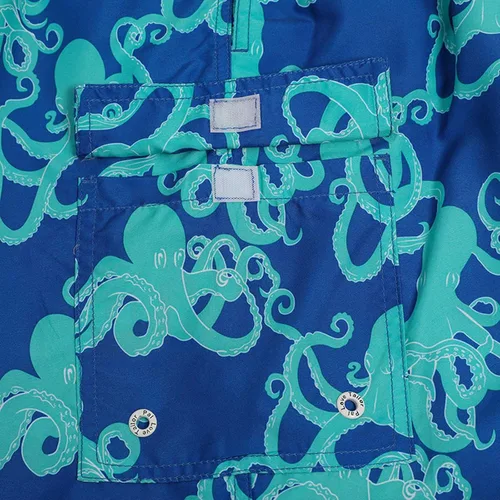 Vista 5 de Yuzhih Pantalones de playa para hombre, con gráficos irregulares, pantalones cortos ajustados con cintura elástica, pantalones cortos atléticos
