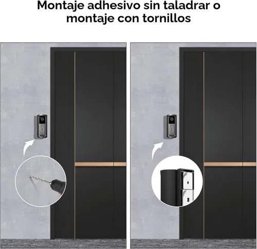Vista 4 de Soporte para timbre Blink ajustable en ángulo de 360° compatible con timbre de video Blink (modelo 2025), soporte de cámara sin taladrar