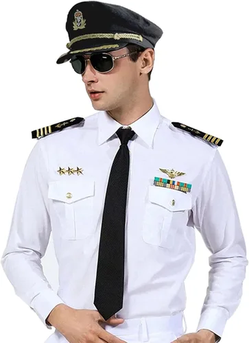 Vista 6 de Homiton - 2 gorras unisex para adultos para marinero, diseño de capitán