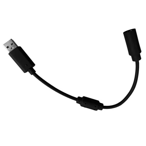 Vista 6 de Replacement Dongle USB Controller Breakaway Cable Cord Game Controller Adapter for Xbox 360 PC Wired Controller Rock Band and Guitar Hero - Grey