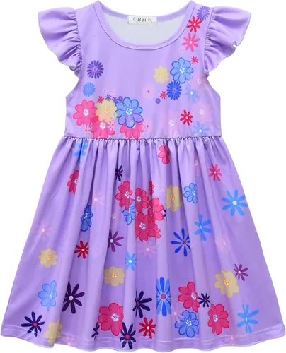 Vista 2 de Vestido de princesa de Isabella Mirabel Pepa Luisa Madrigal Cosplay para niñas