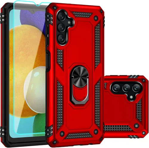 Vista 8 de Funda para Galaxy A13 5G, con protector de pantalla, grado militar, 16 pies, con función de atril magnético, funda protectora para Galaxy A13 5G