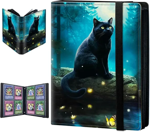 Vista 19 de Carpeta para tarjetas intercambiables, 4 bolsillos para tarjetas intercambiables, 160 bolsillos de doble cara, funda para tarjetas de tamaño Mujeres