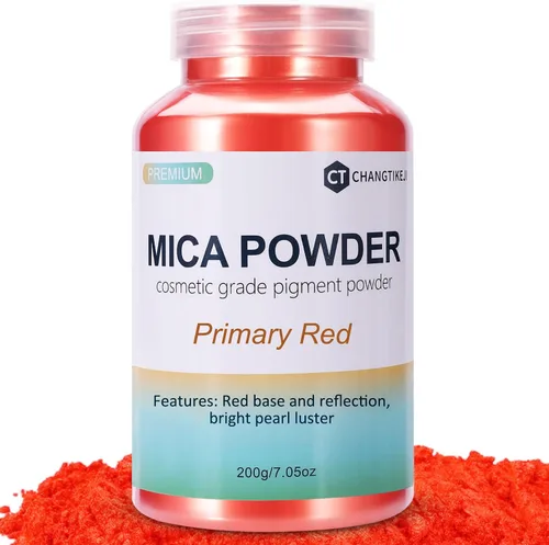 Vista 21 de CHANGTIKEJI Polvo de Mica, 24 Colores - 10g/Botella de Polvo de Pigmento Natural para Resina Epoxy, Fabricación de Jabón, Velas, Brillo de Labios