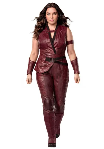 Vista 2 de Disfraz Plus Size Marvel Deadpool & Wolverine Deluxe Elektra para Mujer Multicolor