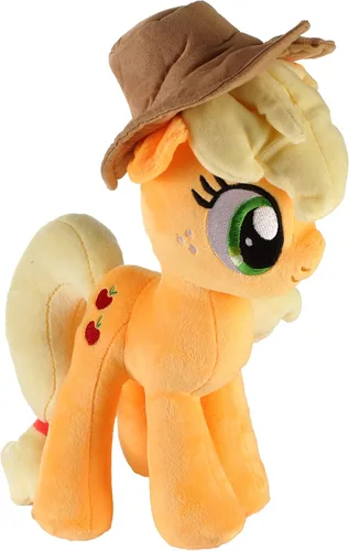Vista 2 de My Little Pony - Juguete de peluche Applejack, producto oficial, suave y adorable coleccionable para fanáticos y coleccionistas, regalo ideal