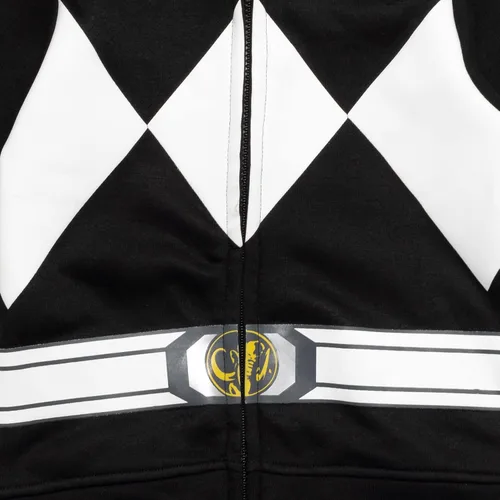Vista 4 de Power Rangers Blue Ranger - Sudadera con capucha y cremallera para niños pequeños y grandes