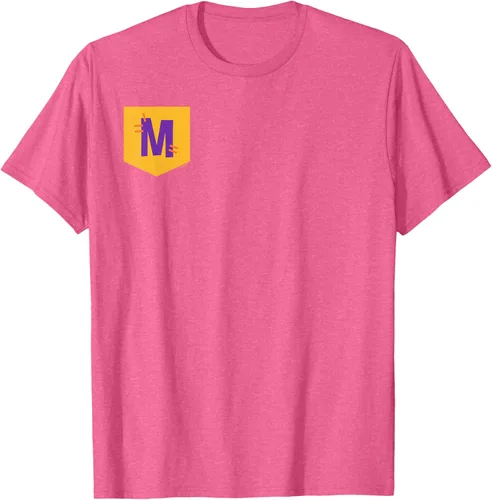 Vista 8 de Blippi Meekah - Camiseta oficial con logotipo de bolsillo Azul Jaspeado