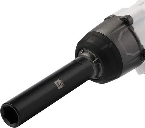 Vista 6 de EMENTOL Enchufe de impacto profundo extra largo de 1/2 pulgada - 3/4 pulgadas, CR-MO, SAE, enchufe extra profundo de 6 puntos, 5 pulgadas de longitud